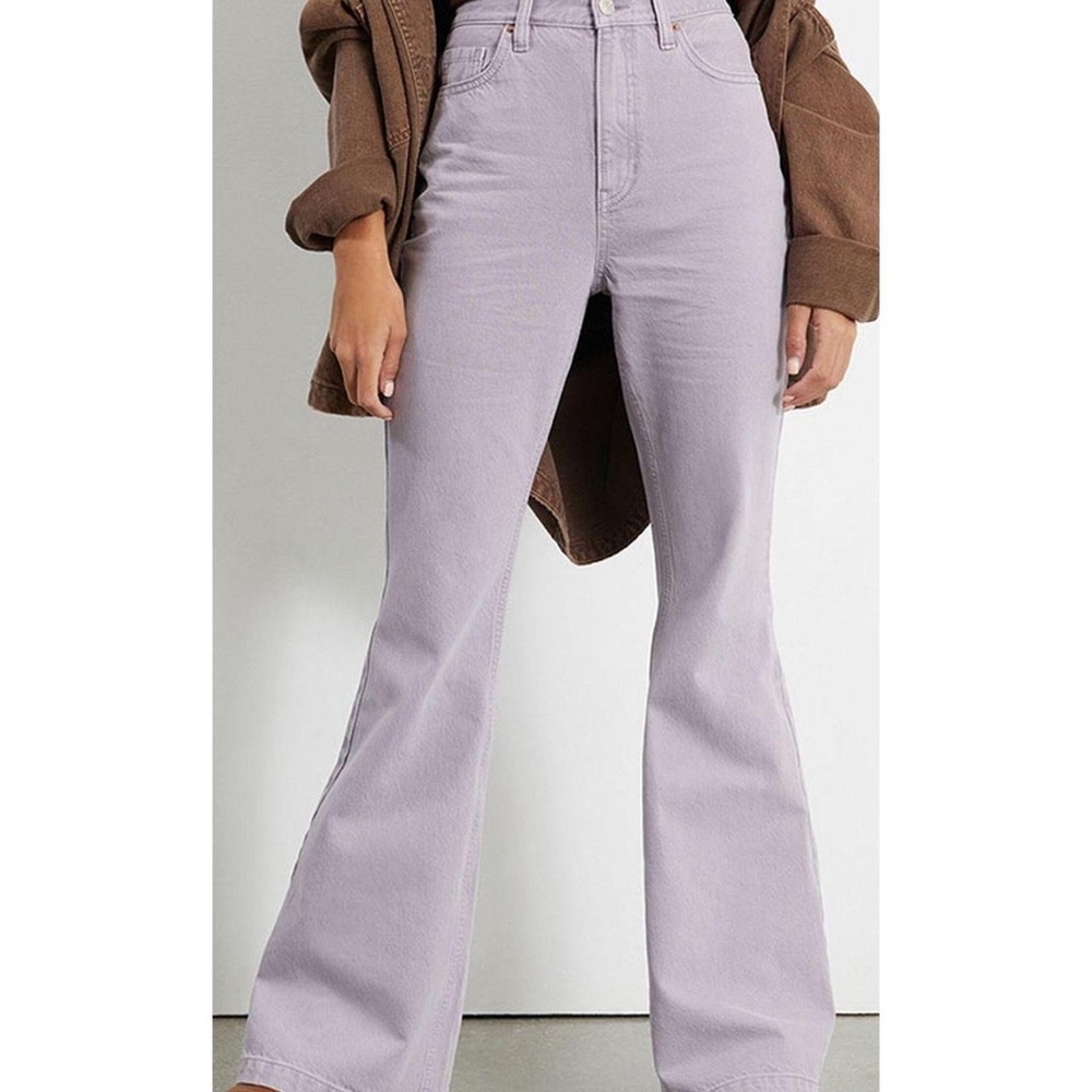 Pacsun/ Pacific Sunwear dusty lavender high rise flare jeans - Picture 2 of 9